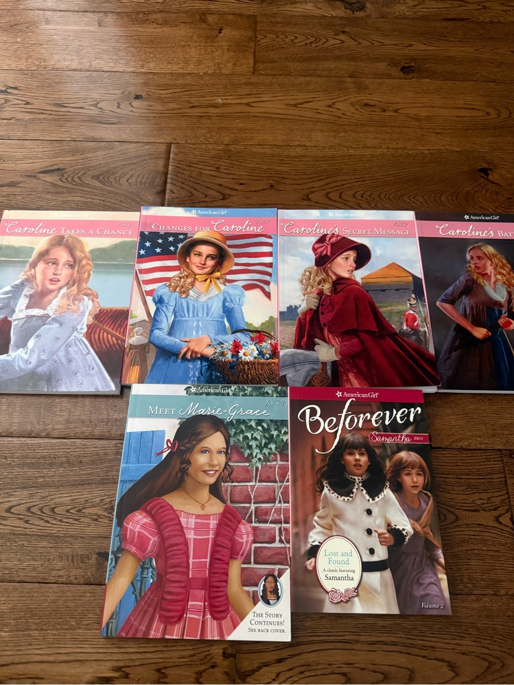 American Girl Book Lot - Caroline, Marie Grace and Samantha